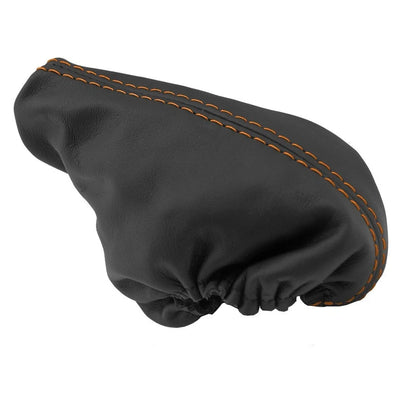 E Brake Boot Cover for Nissan Frontier (2005–2019) Orange Stitch PVC Leather