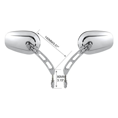 Chrome RearView Mirror for Harley Street Fat Bob Wide Glide Low Rider (2014–2020)