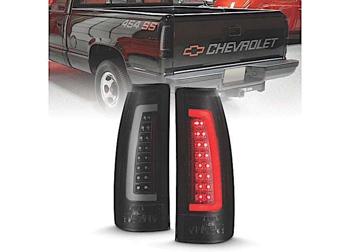 LED Taillights for Cadillac Escalade/C/K (1988–2002) 311345 Black Housing Smoke Lens