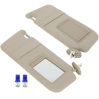 Set of 2 Sun Visors + License Plate Light for Toyota Venza (2009–2016)
