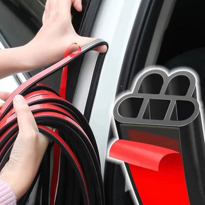 Set of 2 L-Shape Rubber Weather Strip Edge Seal for Auto Car Door Trunk