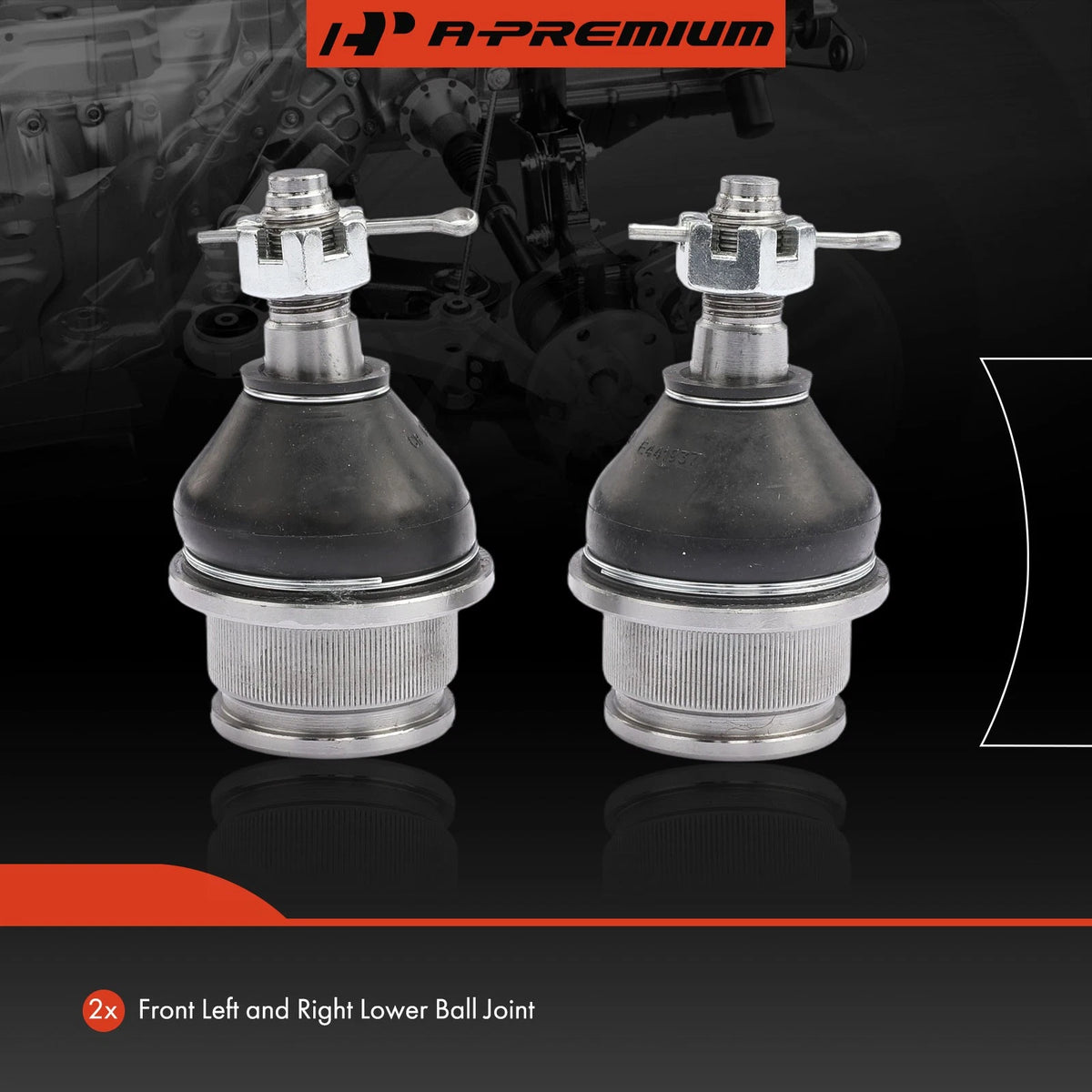 2Pcs Front Lower Ball Joint Kit for Toyota 4Runner, Lexus GX460 (2003–2023) - 48068-60040, 48068-60050, 48068-60051