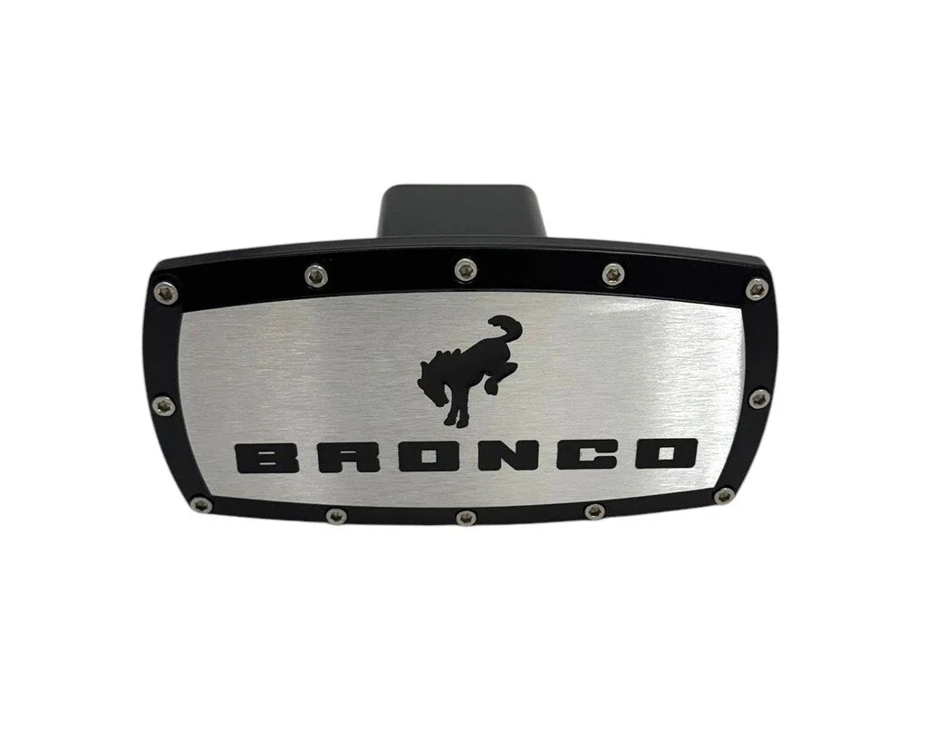 Tow Hitch Cover with Allen Bolts for Black Ford Bronco (2021–2024)
