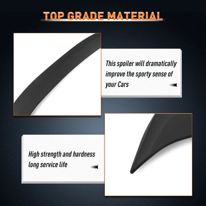 Matte Black Wing Spoiler with LED Brake for Nissan Altima Sedan (2007–2012)