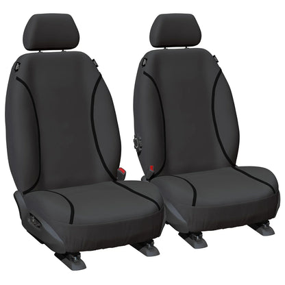 Front Custom Tailor Made Grey Canvas Car Seat Covers for Toyota FZJ105 HZJ105