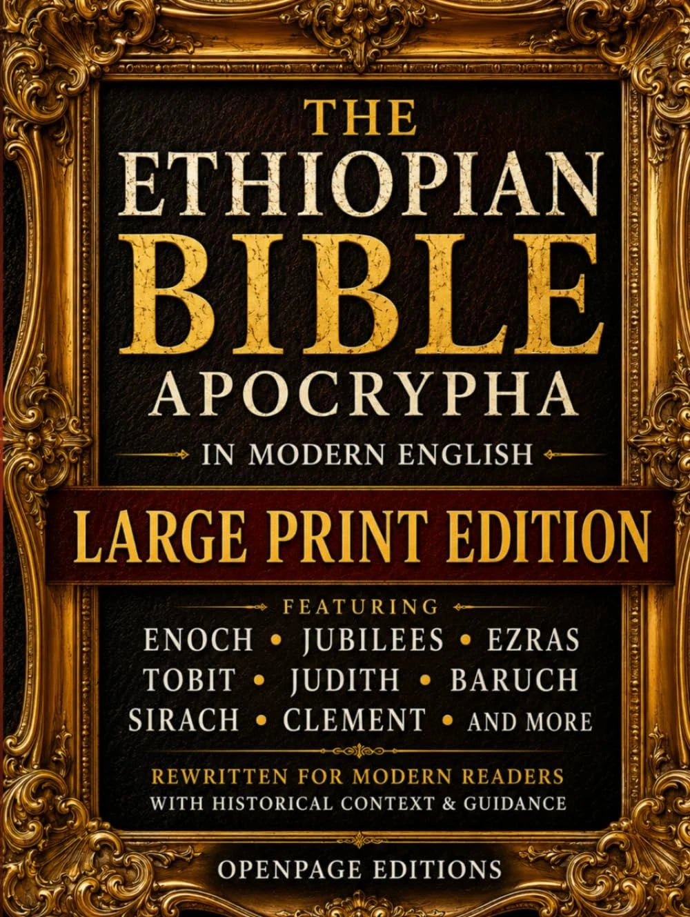 Large Print English Ethiopian Bible Apocrypha Enoch Jubilees Ezras