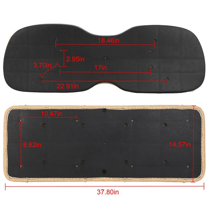 Deluxe Seat Bottom Back Cushion Set for Club Car EZGO Yamaha