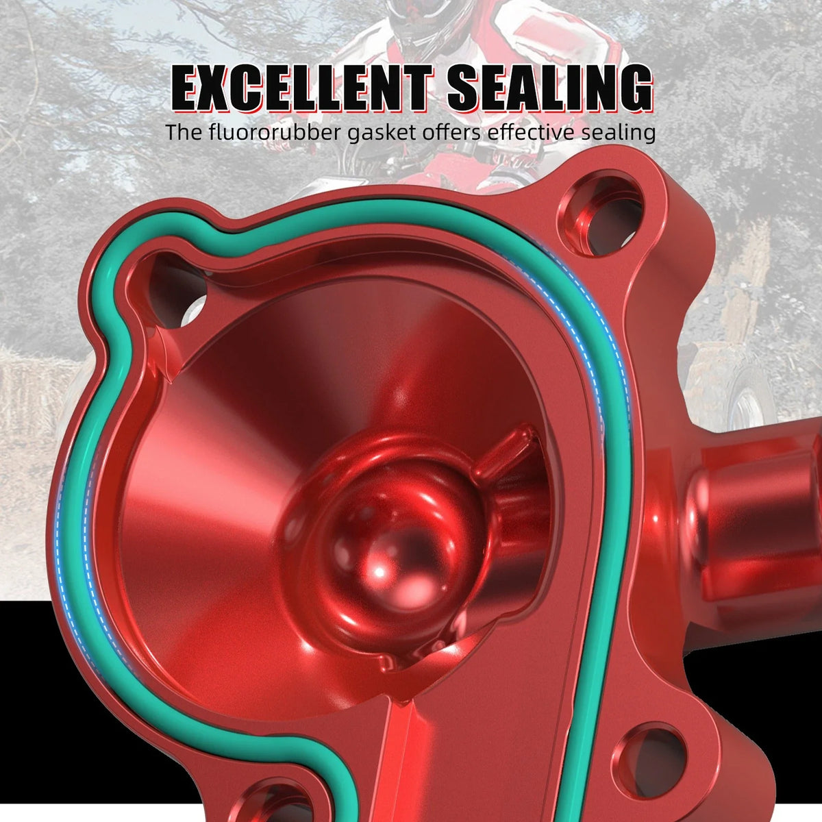 Kick Start Water Pump Housing Cover for Honda TRX450R (2006–2009) Red