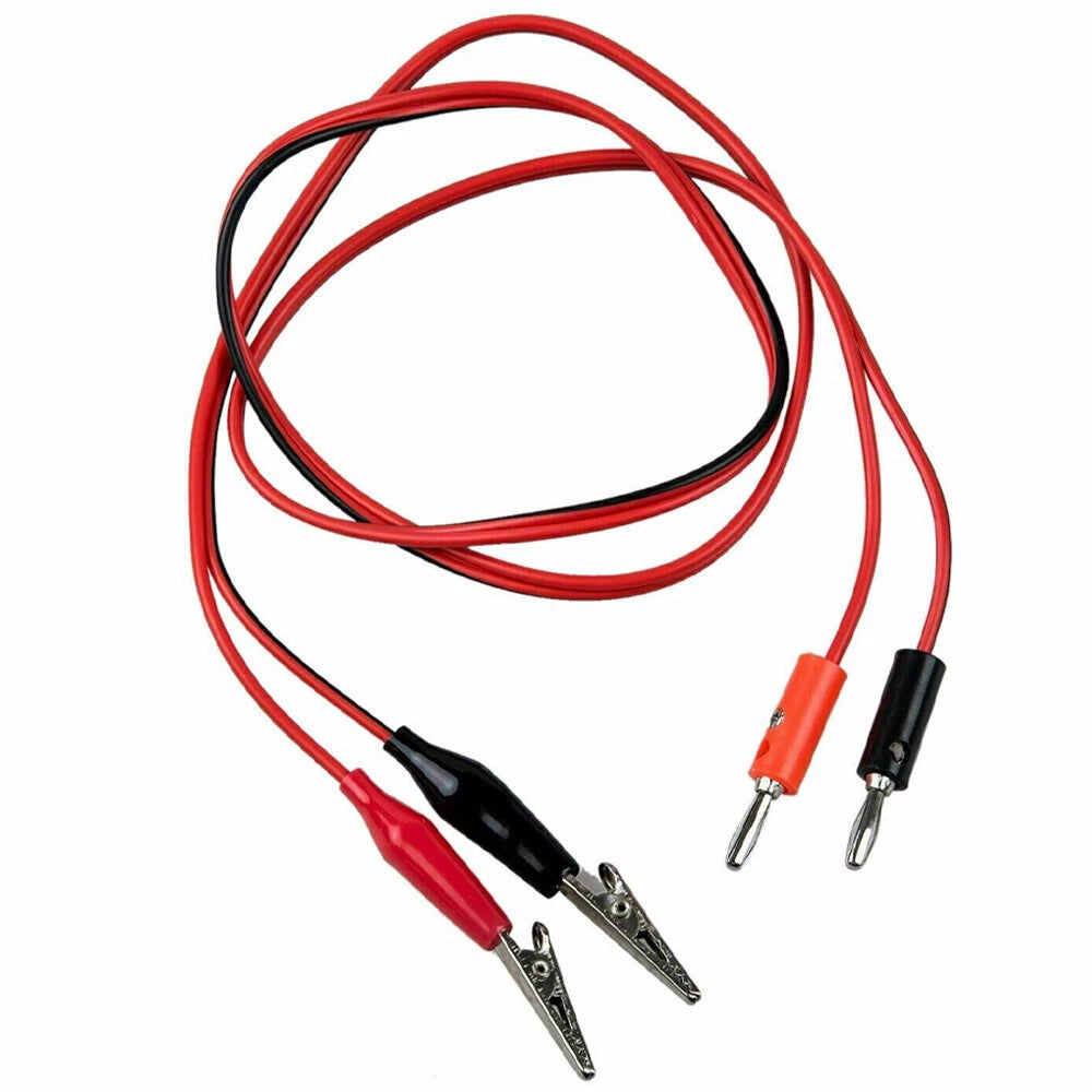 12pc Double Ended Crocodile Clip Electric Test Cable Connector