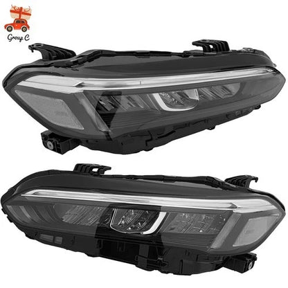 Halogen LED Headlights Pair for Honda Civic (2022–2024) 33100-T20-A52, 33150-T20-A52, HO2503205, HO2502205