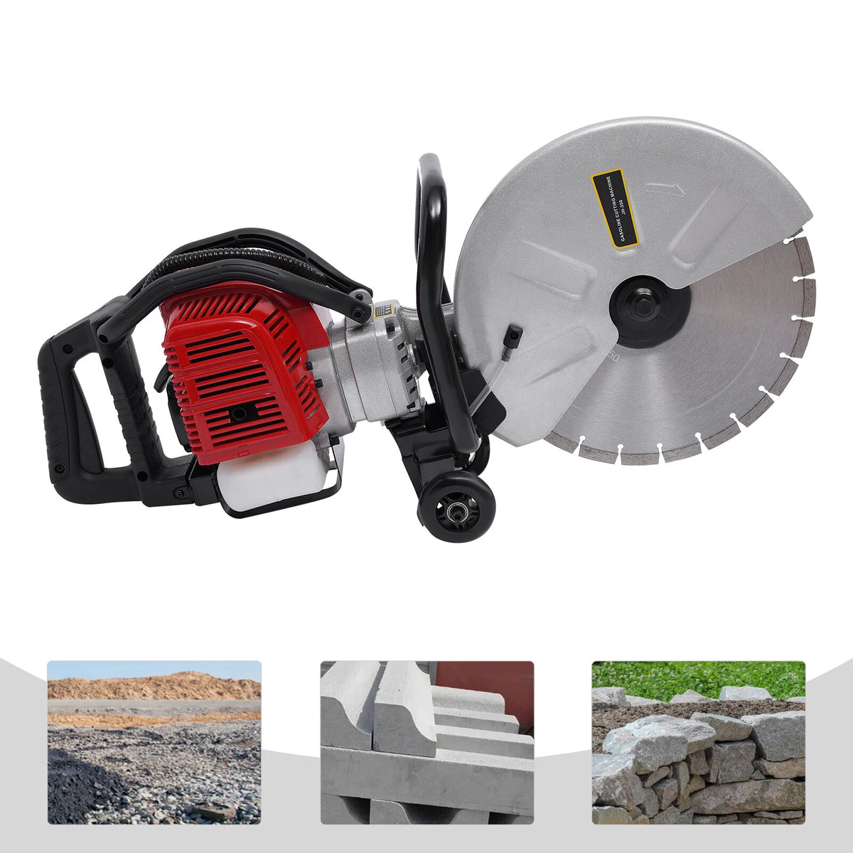 Gas Concrete Cut Off Saw 52cc for Masonry Wet Dry Cutting (2010–2023)