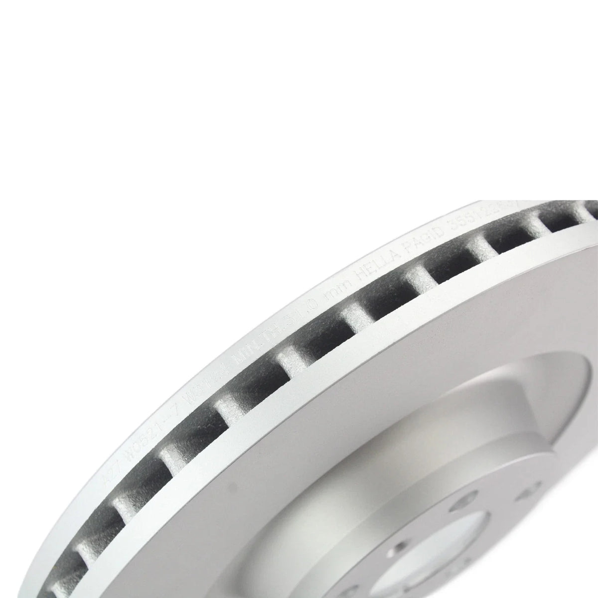 Hella Pagid 360mm Front Coated Disc Brake Rotor for Audi A8 Quattro (2004–2017)