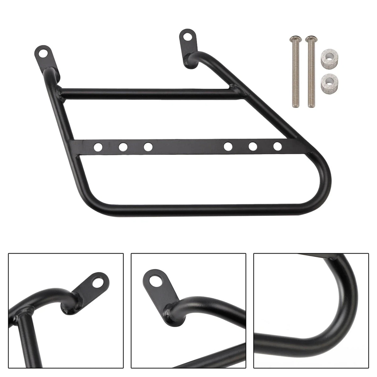 Luggage Rack Side Saddle Bag Mount Bracket Left for R.E. Meteor 350 (2021–2024)