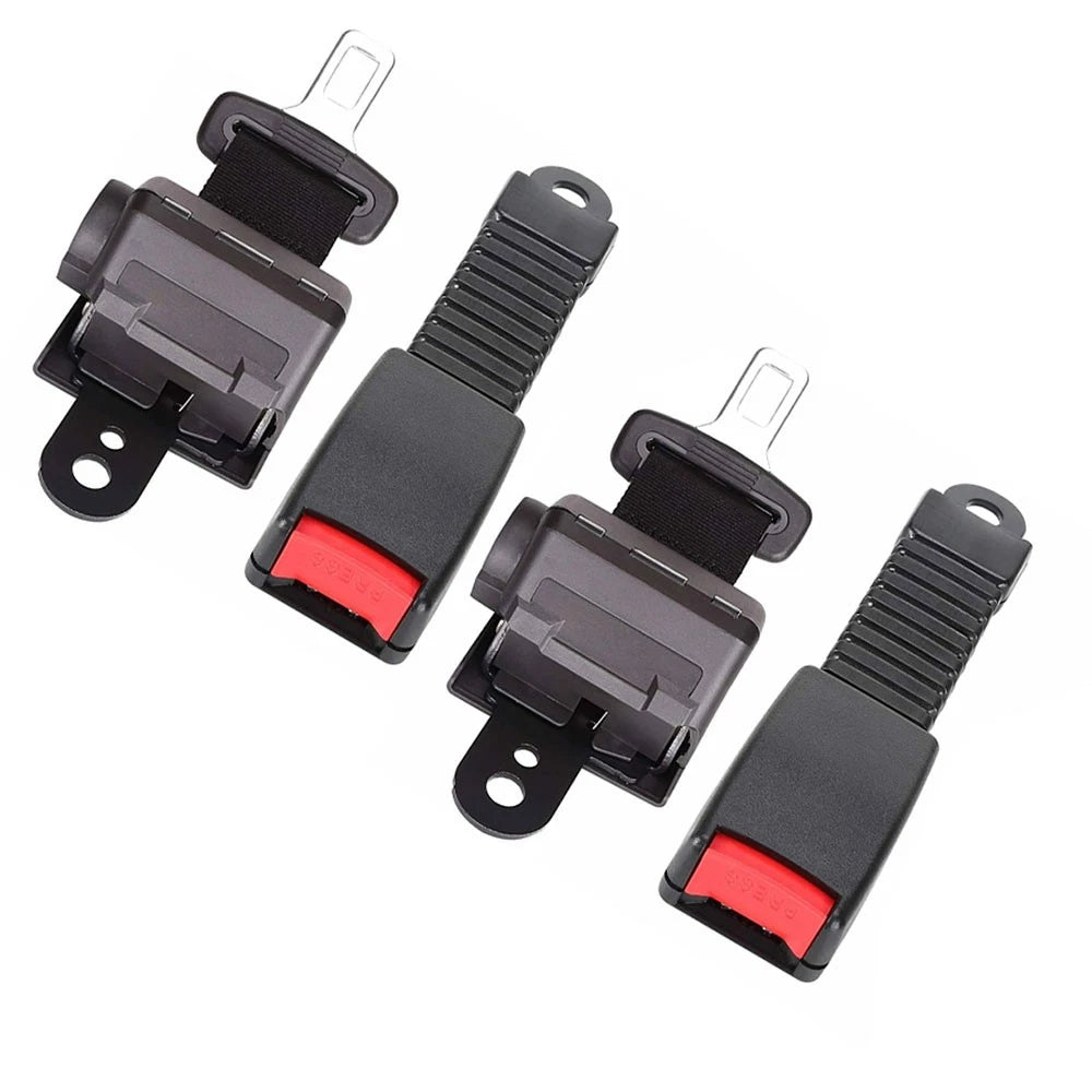2X Retractable Seat Lap Belts for EZGO/Yamaha/Club Car (BCK99726K)