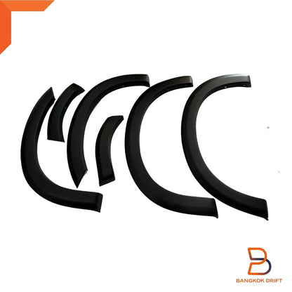 6 x Matte Black Fender Flares for Isuzu D-Max Ute Pickup (2012-2019)
