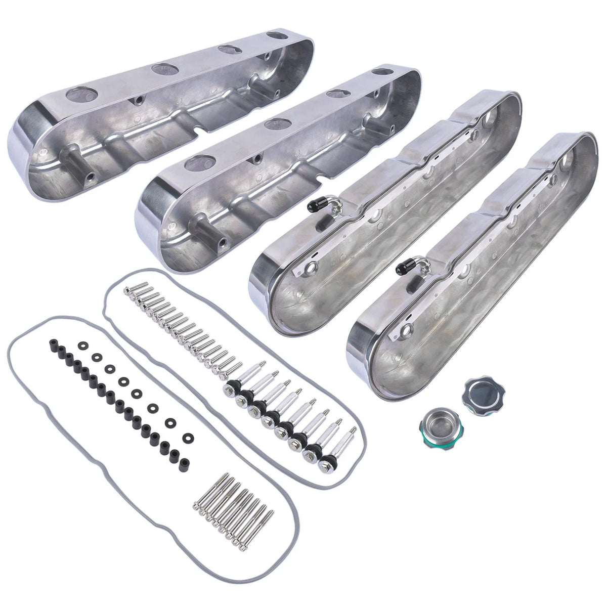 Polished Aluminum Valve Covers for LS1 LS2 LS3 LS7 (2000–2023)