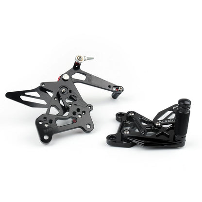 CNC Adjustable Rearset Foot Rest Pegs for MV Agusta F3 (2012–2016) M528-B034-Black