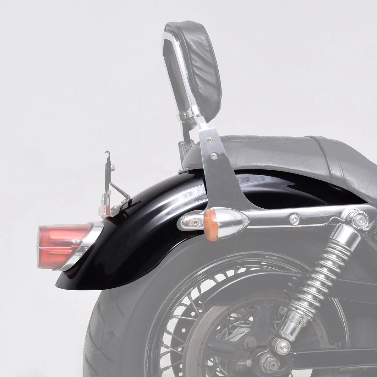 Vivid Black Rear Fender for Harley Sportster XL883 1200 (2004–2006)