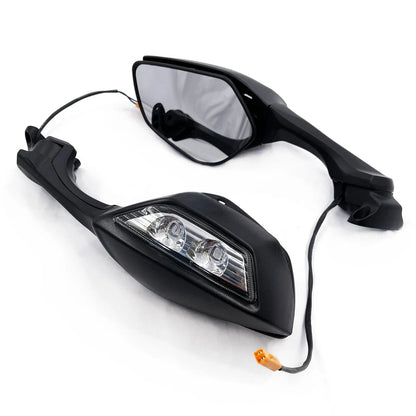 LED Rear View Mirrors with Turn Signal for Kawasaki Ninja ZX10R (2016–2020)