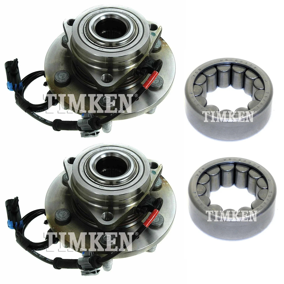 Front & Rear Wheel Bearings & Hubs Kit for Yukon Silverado 1500 (2007)