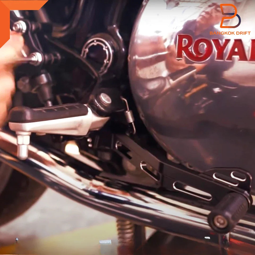 Black Aluminium Brake Pedal Upgrade for Royal Enfield Interceptor 650 (2018-2023)