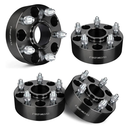 Set of 4 Hubcentric 2" Wheel Spacers M14x1.5 for Jeep Wrangler Dodge Durango (2011–2023)