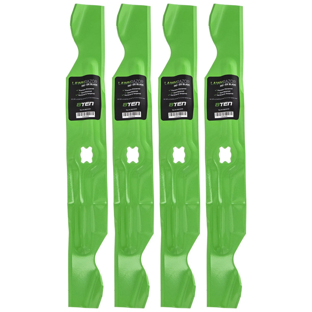 Set of 4 LawnRAZOR Blades for Cub Cadet CC760ES CC760 CC800 (2022) 742-04154