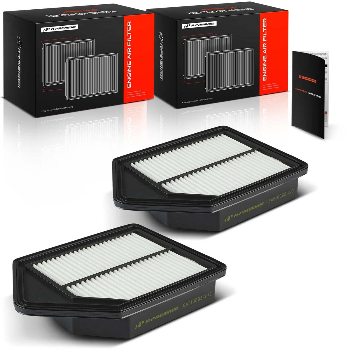 2X Engine Air Filter for Honda CR-V (2010–2011) 17220REZA00, CA10885