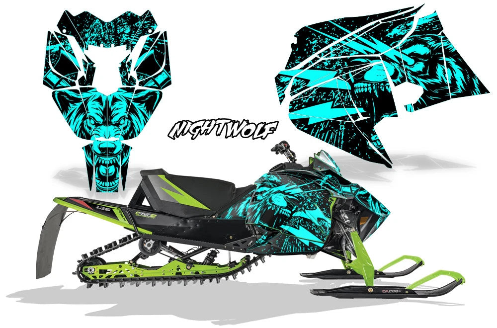 Sled Graphics Decals Stickers for Arctic Cat ZR 6000 R SX (2018–2023)