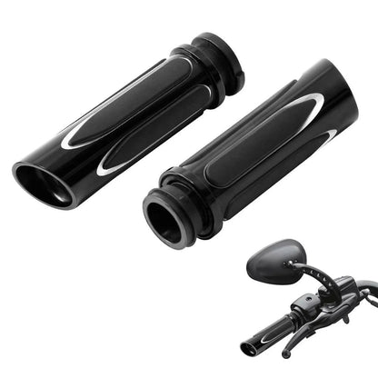 1'' CNC Electric Handle Bar Grips for Harley Touring Street Glide (2008–2023)