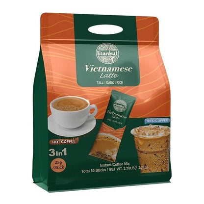 Instant Vietnamese Latte Coffee Mix 3 in 1, 44 Ounce (Pack of 1)