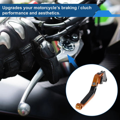 Adjustable Brake Clutch Lever for Suzuki GSXR150 (2017–2020) Orange Black
