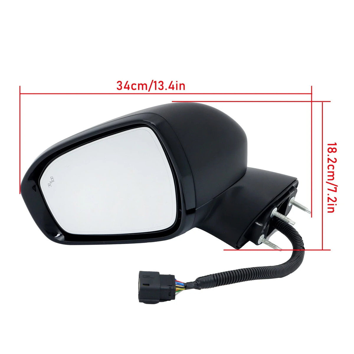Driver Side Mirror for Ford Fusion (2015–2017) Memory 14 Pin