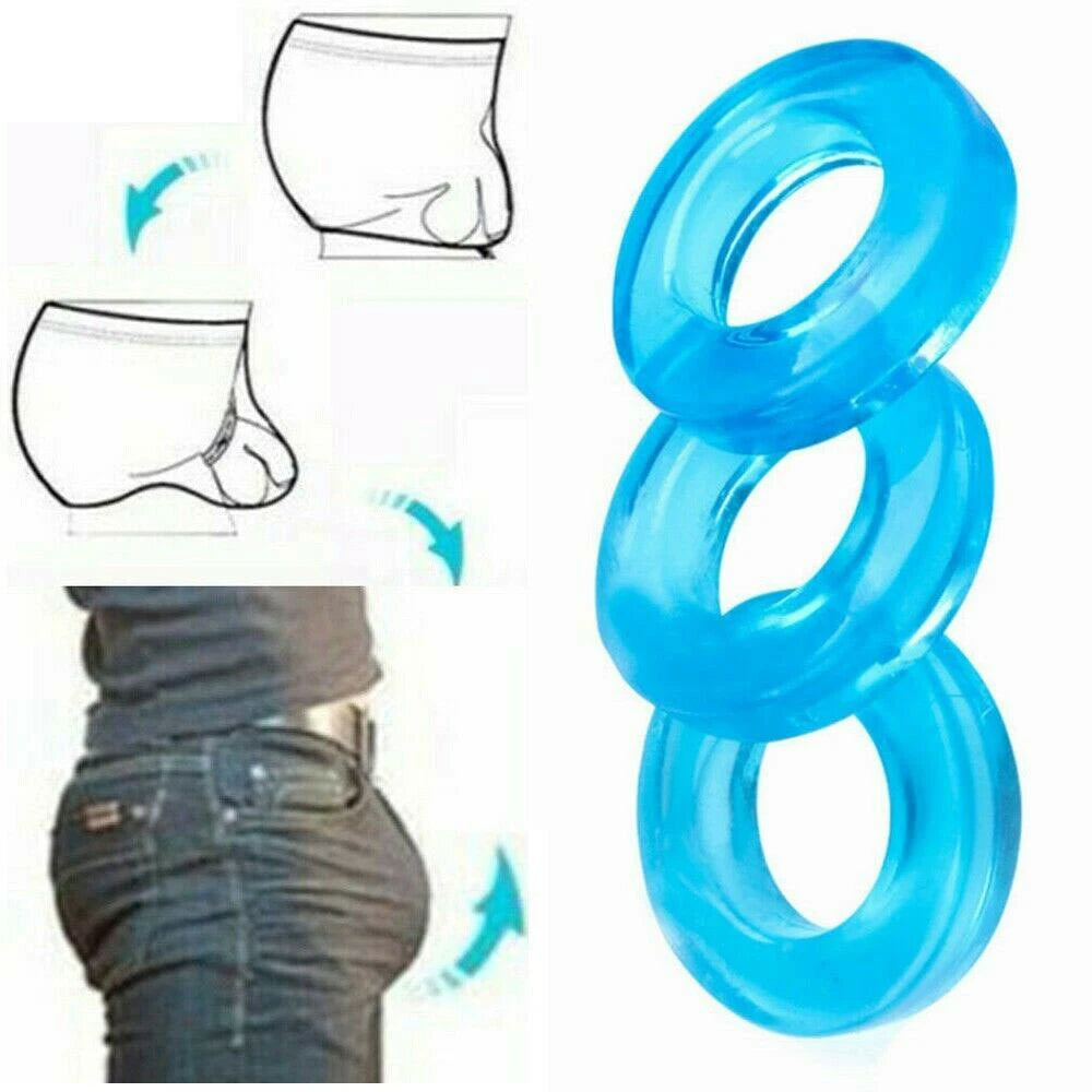 3 Pcs Transparent High Elastic Thong Underwear for Men