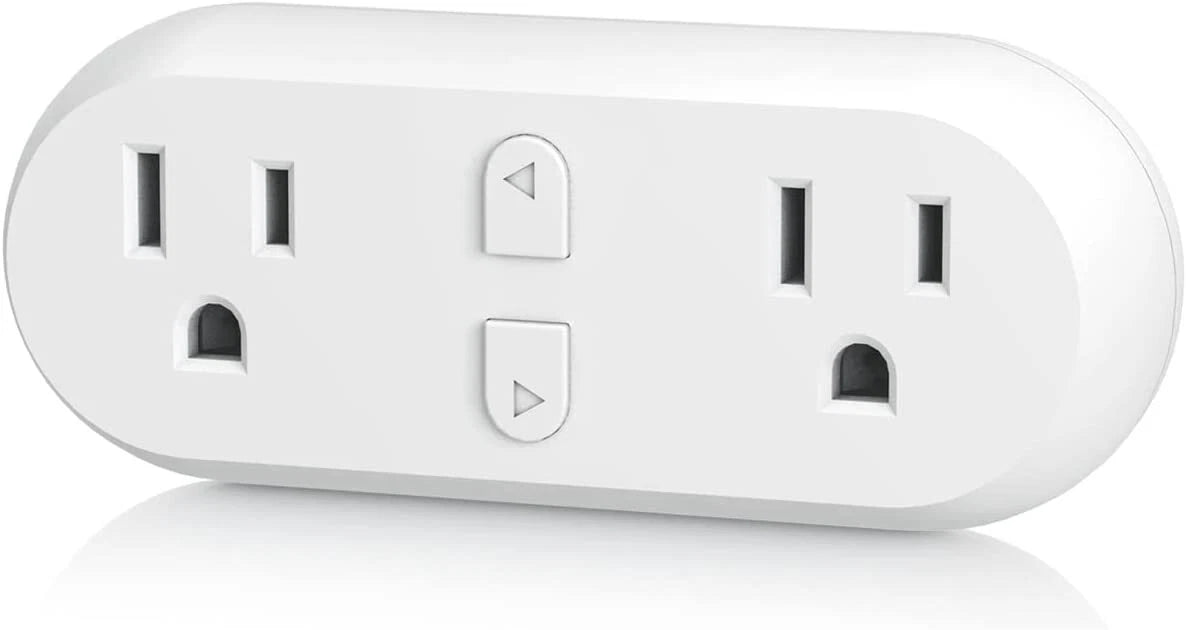 Dual Outlet Smart Plug for Alexa & Google Assistant