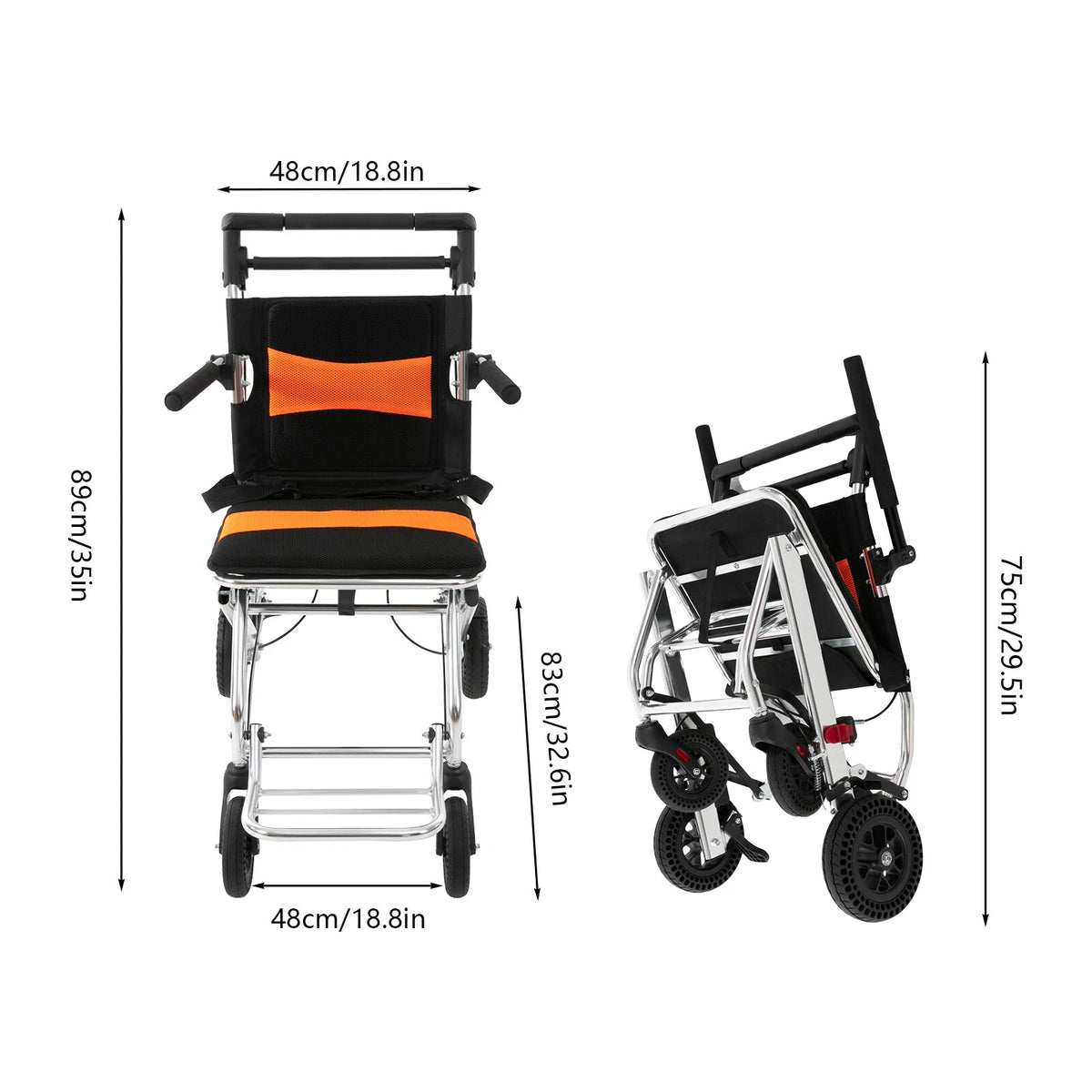 Portable Folding Transport Wheelchair for Seniors (2023–2023)