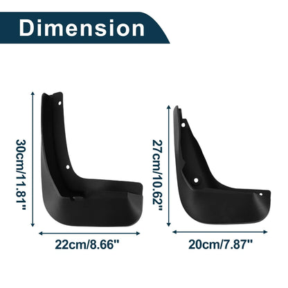 Set of 4 Mud Flaps Splash Guards for Volkswagen Golf Wagon MK7 (2016–2023)
