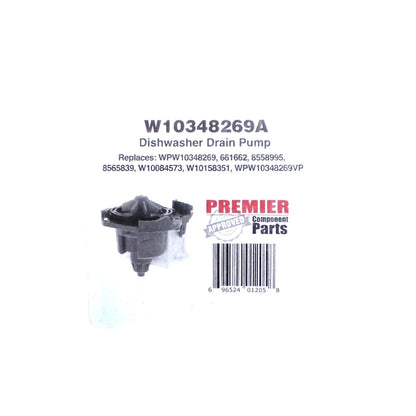 W10348269 Dishwasher Drain Pump for Whirlpool Kenmore