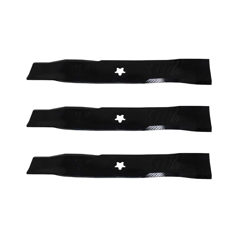3 Mower Blades for Poulan Husqvarna 48" Riding Mower Deck (Fits 173921)