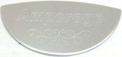 Gauge Emblem for Peterbilt 359/379 (GG#68445) Amperage Stainless Block Letters