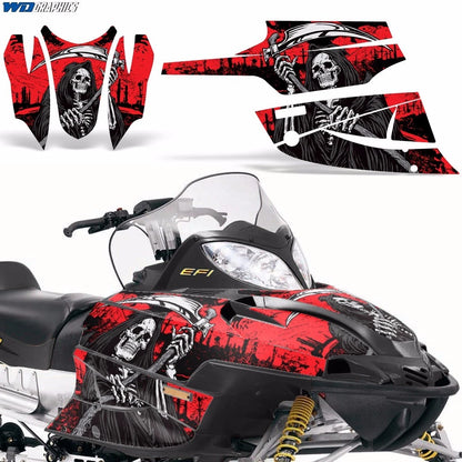 Sled Graphic Stickers Decals for Arctic Cat Firecat/Sabercat (2003–2006)