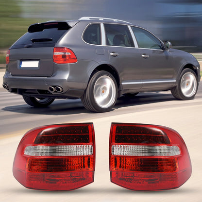 Set of 2 LED Tail Lights for Porsche Cayenne (2007–2010) 95563148801, 95563148800