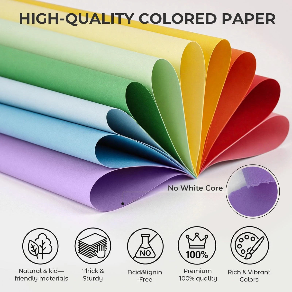 3X Construction Paper for Assorted Projects (8.5 x 11 inches, 200 Sheets)