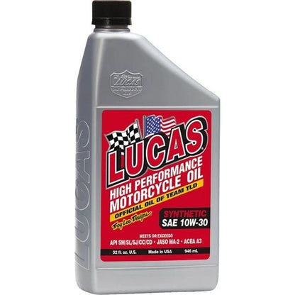 1 Quart Lucas 10708 Synthetic Motorcycle Engine Oil 10W-30