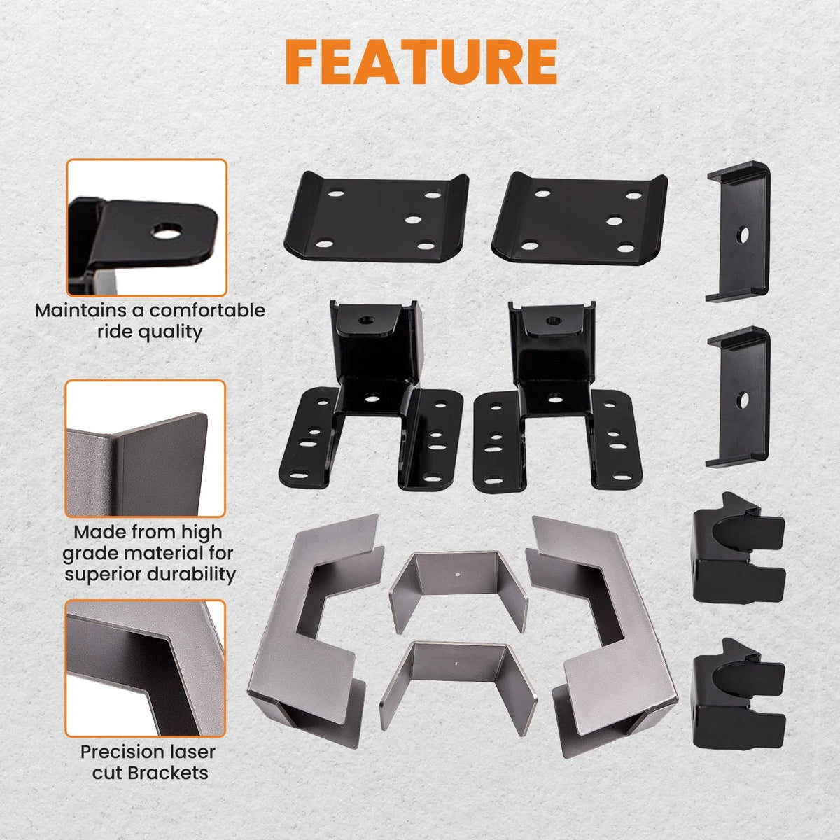 6" Drop Flip Kit Underbed C-Notch for Chevy Silverado GMC Sierra 1500 (2007–2018)