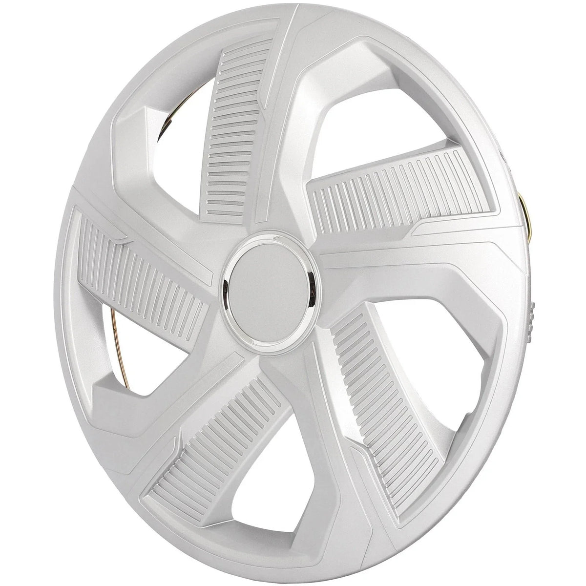 Set of 4 Snap On 15" Silver Wheel Covers Hub Caps R15