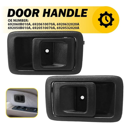 Set of 2 Black Inside Interior Door Handles for Toyota Tacoma (2001–2004)