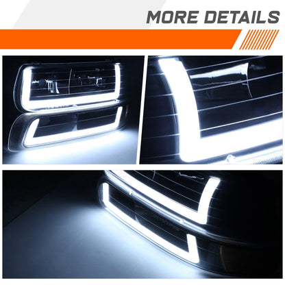 LED DRL Headlights for Chevy Silverado Suburban 1500-3500 (1999–2006)