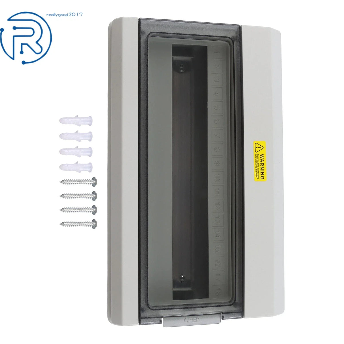 18 Way Power Distribution Box with Bus Bars for Indoor & Outdoor (IP66)