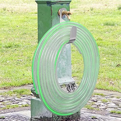Stainless Steel Wall Mounted Hose Holder for Organized Outdoor Spaces